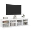 vidaXL TV Wall Cabinet Set of 2 White Engineered Wood Medium