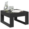 vidaXL Coffee Table Black Engineered wood, Glass