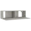 vidaXL 8 Piece TV Stand Set Concrete Gray Engineered Wood