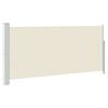 vidaXL Side Awning Cream, Green Grey