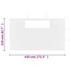 vidaXL Gazebo Sidewalls with Windows 2 pcs White