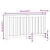 vidaXL Radiator Cover White 58.7x7.9x32.3" Engineered Wood