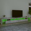 vidaXL TV Cabinet Concrete Grey Engineered Wood Large TV Cabinet