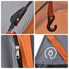 vidaXL Camping Tent Dome 4-Person Gray and Orange Quick Release