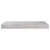 vidaXL Wall Shelf Set of 2 Concrete Grey Honeycomb MDF, Metal