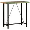 vidaXL Bar Table Multicolor finish Solid reclaimed wood and iron Medium