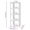 vidaXL 5-Layer Shelves 2 pcs Blue Steel&Engineered Wood