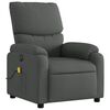 vidaXL Electric Massage Recliner Chair Dark grey Polyester, metal, plywood