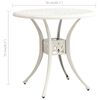 vidaXL Bistro Set White Cast Aluminum Medium Durable Bistro Set