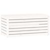vidaXL Garden Box Set White Solid Pine Wood 4 Piece Set Garden Box Set