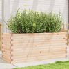 vidaXL Garden Planter Natural Wood Solid Pine Wood Large Garden Planter