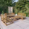 vidaXL Garden Lounge Set Honey brown Solid pine wood Medium Modular