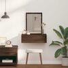 vidaXL Dressing Table Brown 23.62 x 15.75 x 27.56 in Engineered Wood