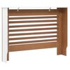 vidaXL Radiator Cover White 44.1"x7.5"x32.1" MDF