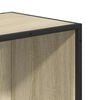 vidaXL Bookcase Sonoma Oak Engineered wood, metal Tall Bookcase
