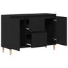 vidaXL Sideboard with Drawer Black 101 x 35 x 60 cm Engineered wood