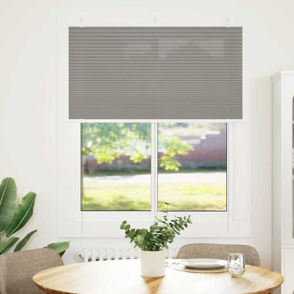 vidaXL Pleated Blind Anthracite Polyester 41.3 x 39.4 in
