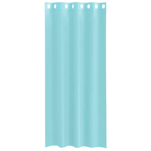 vidaXL Voile Curtains with Grommets 2 pcs Turquoise