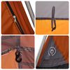 vidaXL Camping Tent Dome 4-Person Gray and Orange Quick Release