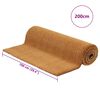 vidaXL Door Mat Natural Coir, PVC Medium Non-slip Door Mat