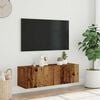 vidaXL Wall Mounted TV Cabinet Old Wood 39.4x11.8x11.8" Engineered Wood