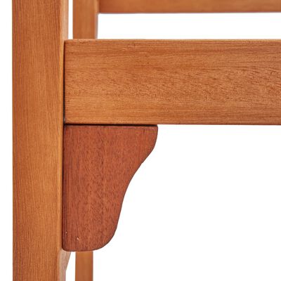 vidaXL Foldable Patio Bench 47.2" Solid Wood Eucalyptus