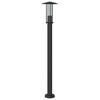 vidaXL Outdoor Floor Lamp Set of 3 Black Stainless steel, Polycarbonate