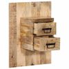 vidaXL Bedside Cabinet Natural mango wood color