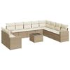 vidaXL Garden Sofa Set Beige