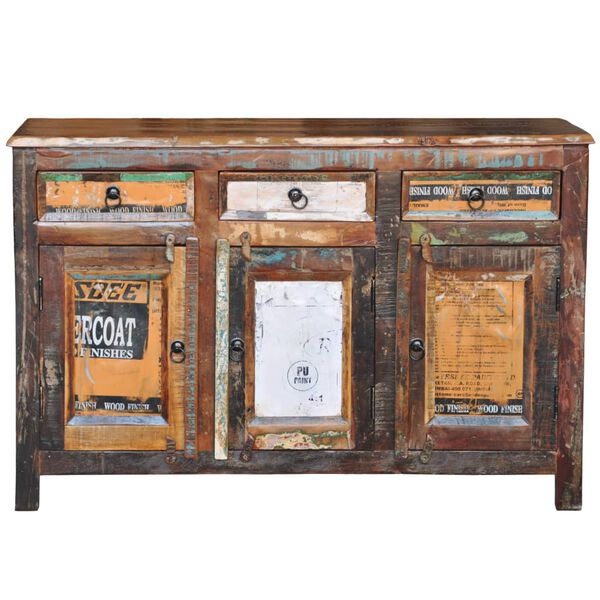 vidaXL Vintage Cabinet Multi-color Reclaimed solid wood Medium