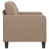 vidaXL Sofa Chair Cappuccino Faux Leather, Metal, Foam Single Modular