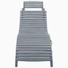 vidaXL Sun Lounger Grey