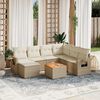 vidaXL Garden Sofa Set Beige