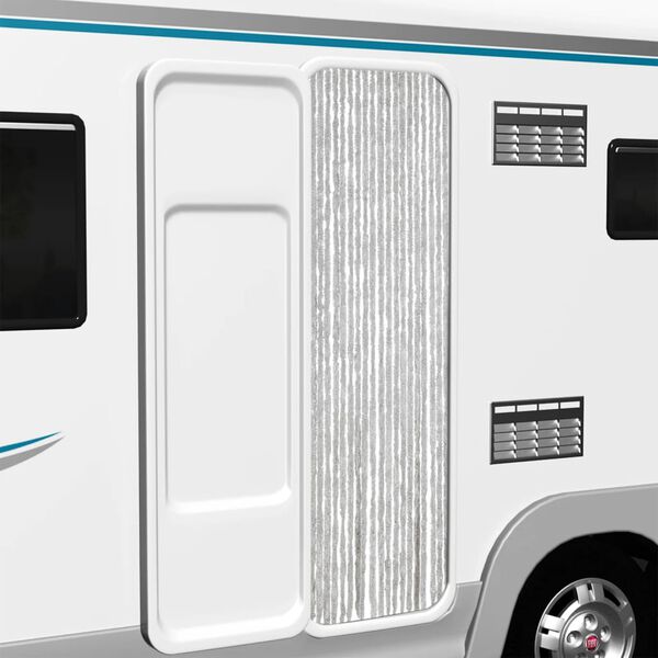 vidaXL Fly Curtain Grey 22.0x72.8" Chenille