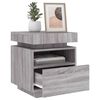 vidaXL Bedside Cabinet Set of 2 Grey Sonoma Engineered wood Medium