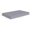 vidaXL Floating Wall Shelves 2 pcs Gray 15.7"x9.1"x1.5" MDF