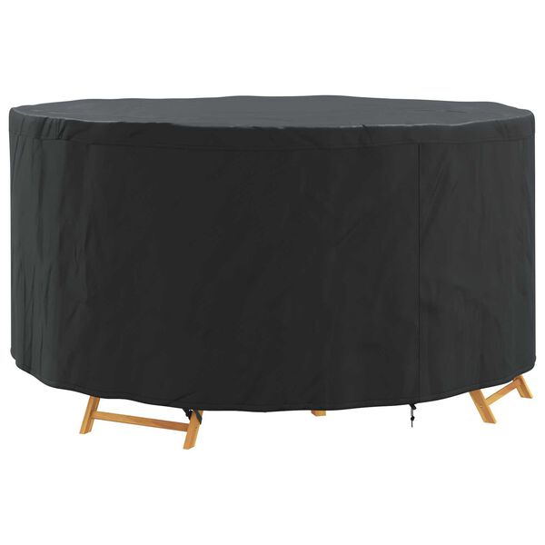 vidaXL Outdoor Furniture Cover Black 182 x 182 x 71 cm 210D fabric