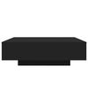 vidaXL Coffee Table Black Engineered wood Low Coffee Table Coffee Table