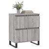 vidaXL Sideboard Gray Sonoma Engineered wood, iron Small Sideboard