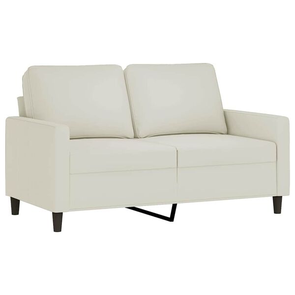 vidaXL Sofa Set Cream Velvet (100% polyester), metal, textilene, plywood
