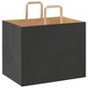 vidaXL Paper Bags 50 pcs with Handles Black 32x22x24 cm