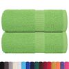 vidaXL Soap Towel Set of 2 Apple Green 100% Cotton 11.8 x 11.8 in