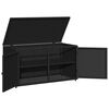 vidaXL Garden Storage Cabinet Black