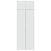 vidaXL Storage Cabinet White 31.5"x16.7"x88.6" Engineered Wood