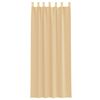 vidaXL Voile Curtains with Loops 2 pcs Sand 55.1x102.4"