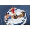 Bestway Floating Island Blue and White PVC Large Cup Holders