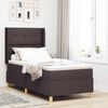 vidaXL Box Spring Bed with Mattress Brown 31.5" x 78.7" fabric