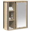 vidaXL Bathroom Wall Cabinet Sonoma oak Engineered wood Medium