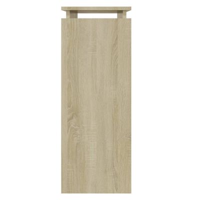vidaXL Console Table Sonoma Oak 31.5"x11.8"x31.5" Engineered Wood