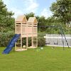 vidaXL Outdoor Playset Natural Wood Solid Pine Wood Large